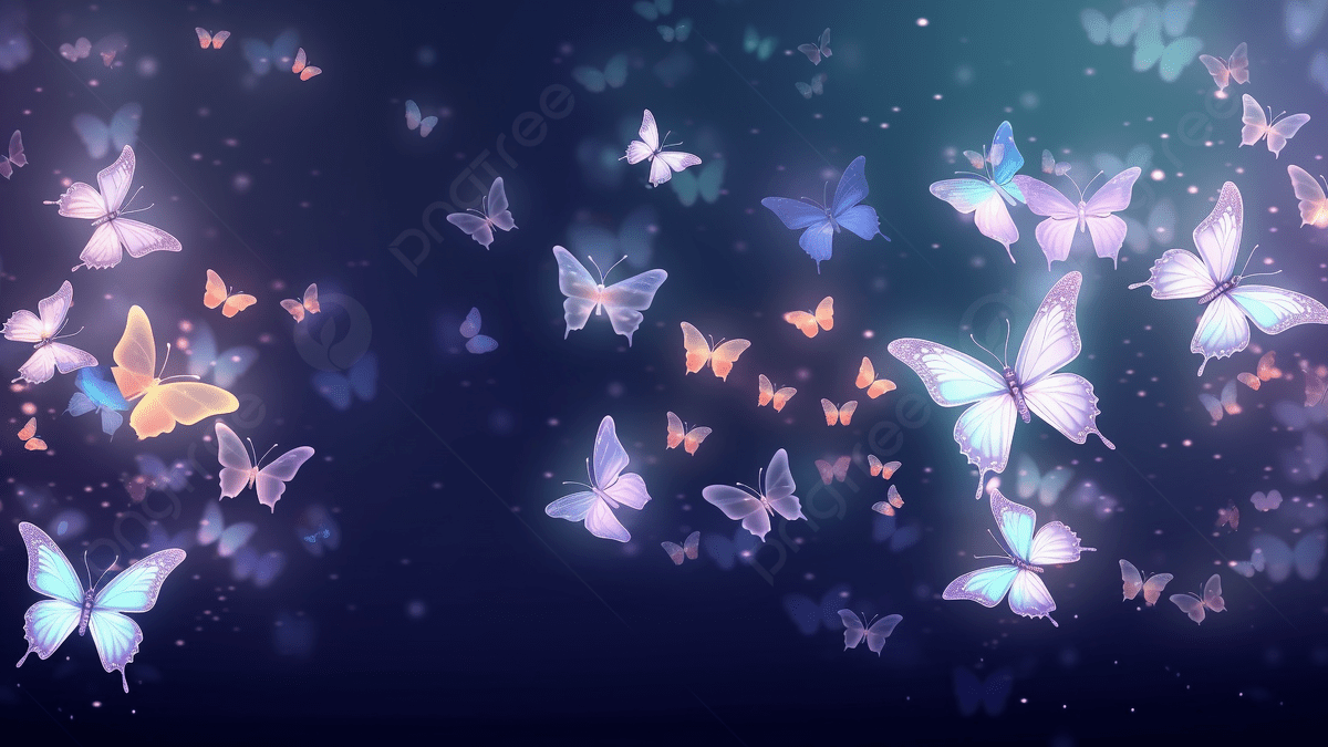 1200x675 Butterfly Transparent Glowing Fantasy Illustration, Butterfly, Glow, Colorful Butterfly Background Image And Wallpaper for Free Download