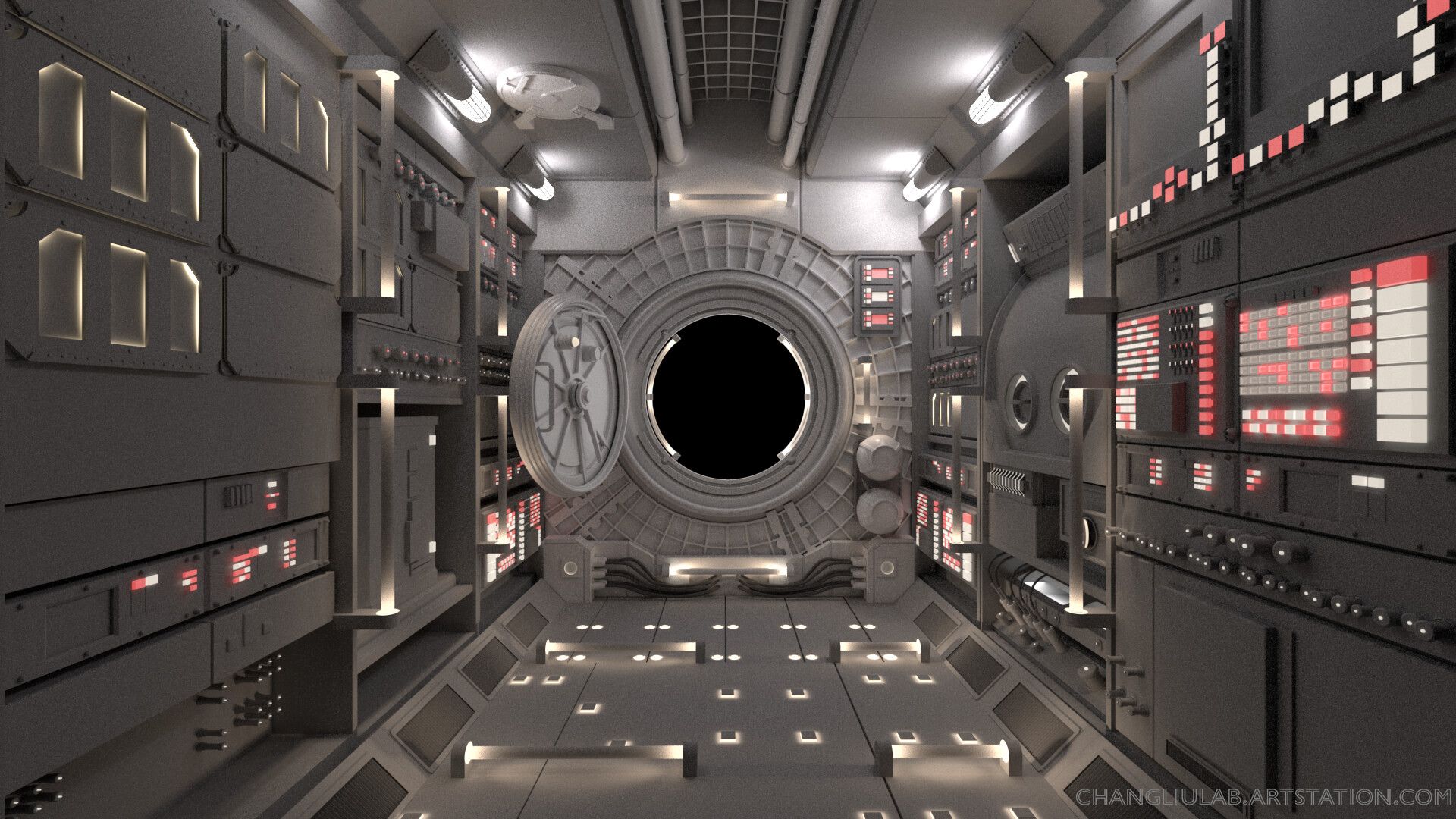 1920x1080 Chang Liu Station Interior (3D Model)