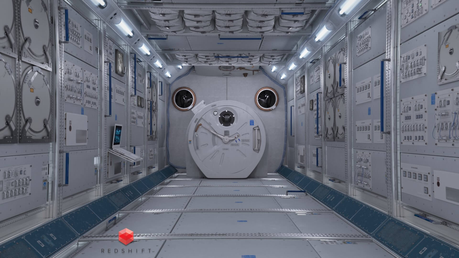 1920x1080 NASA ISS Spaceship Interior