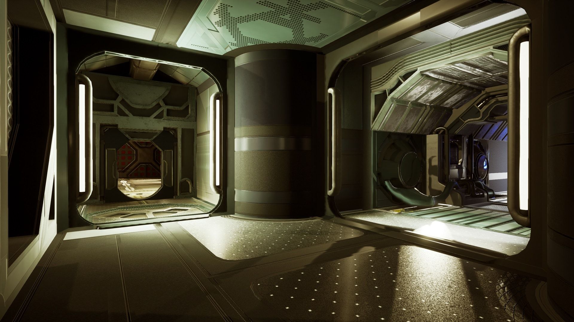 1920x1080 在环境创建的Sci Fi Space Station Interior - 虚幻引擎商城