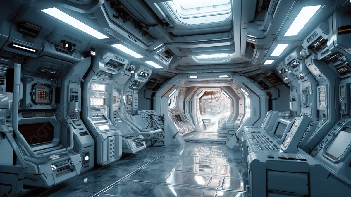 1200x673 Futuristic Space Station Interior Space Travel, 3D Illustration Of A Interior Of A Space Ship Or Space Station, HD Photography Photo, Space Station Background Image And Wallpaper for Free Download