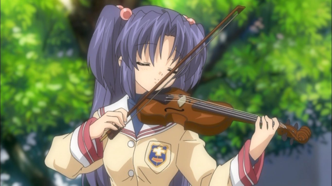 1366x768 クラナドの大家族 (The Big Family of Clannad): 一ノ瀬ことみ (Ichinose Kotomi)