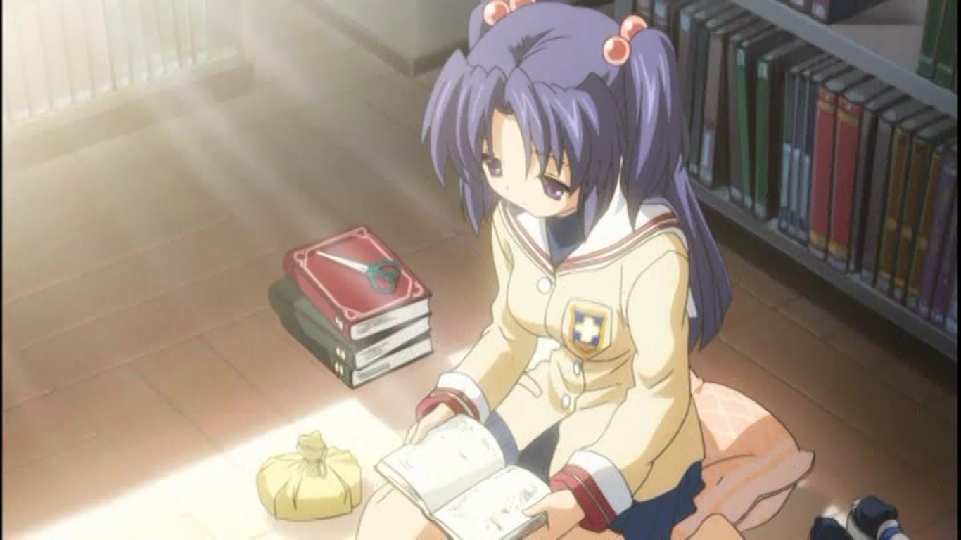 1366x768 クラナドの大家族 (The Big Family of Clannad): 一ノ瀬ことみ (Ichinose Kotomi)