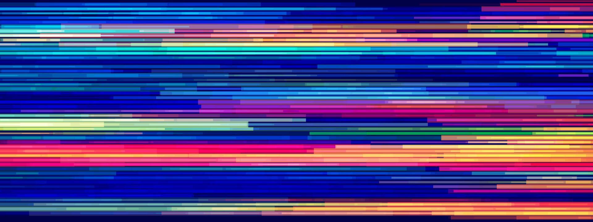1920x720 Glitch pixel background with cyberpunk screen effects and digital static patterns. Abstract blue noise textures and vaporwave glow for gamer art. Data crash symbols or electronic gradient overlays. 73157886 Vector Art