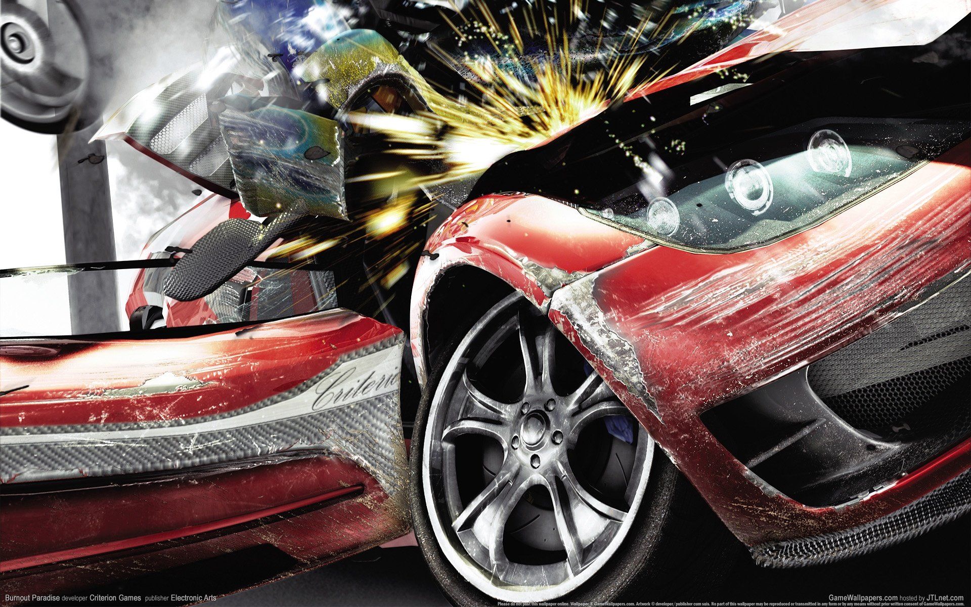 1920x1200 Burnout Paradise HD Wallpaper: Thrilling Racing Action Unleashedx1200