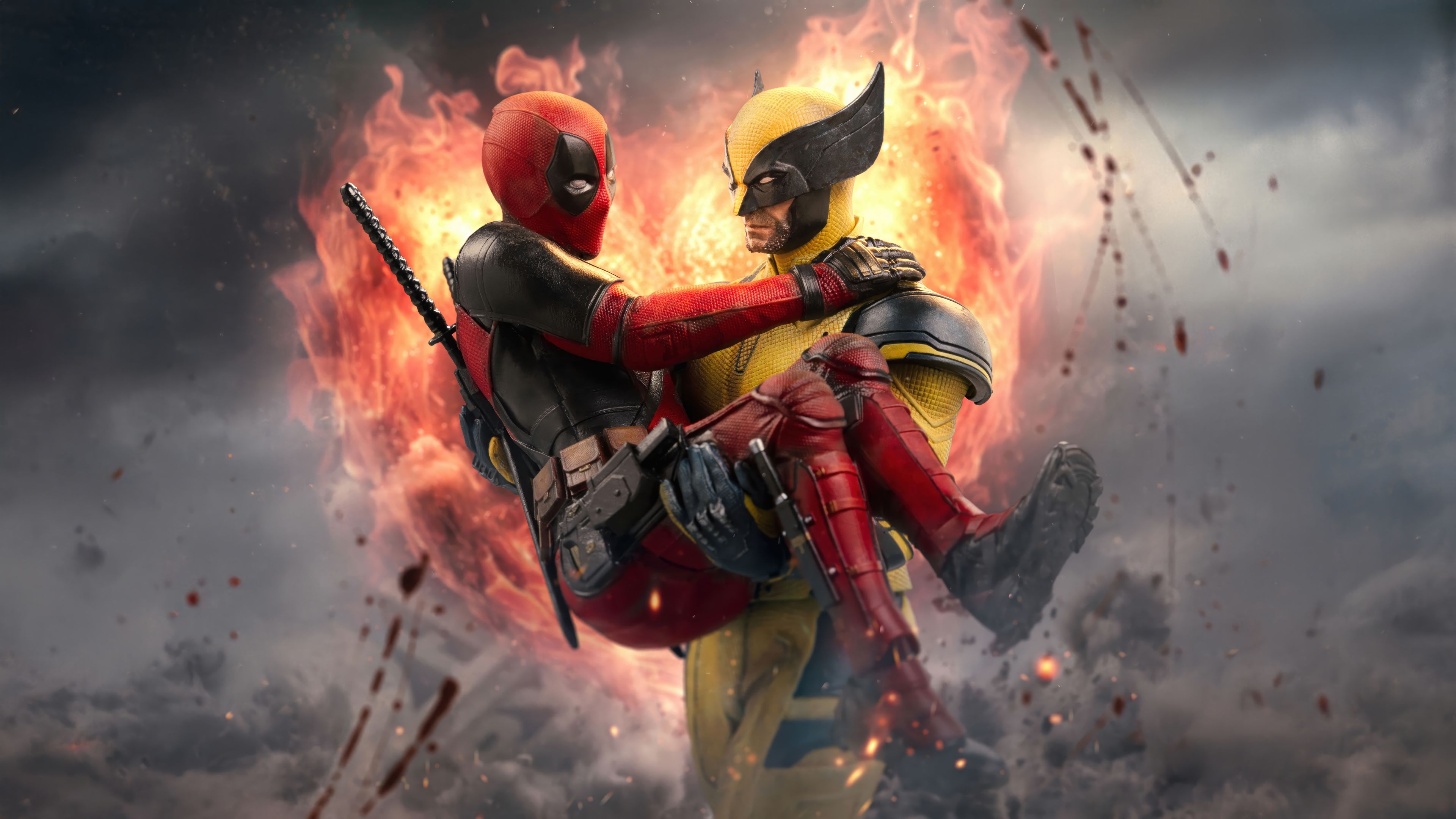 3840x2160 Deadpool & Wolverine Movie Wallpaper 4K HD PC c