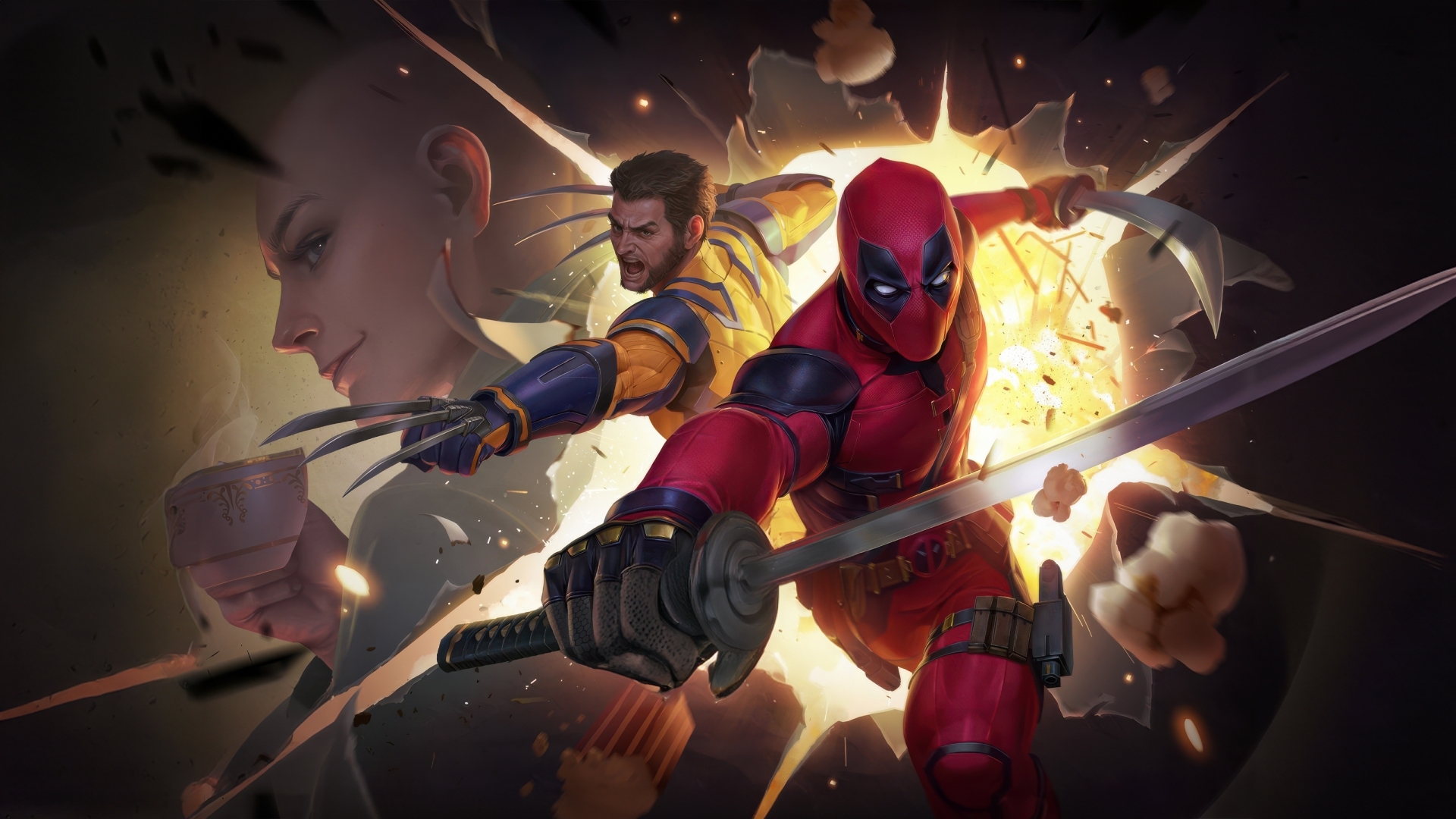 1920x1080 Marvel Future Fight X Deadpool And Wolverine Wallpaper, HD Games 4K Wallpaper, Image and Background