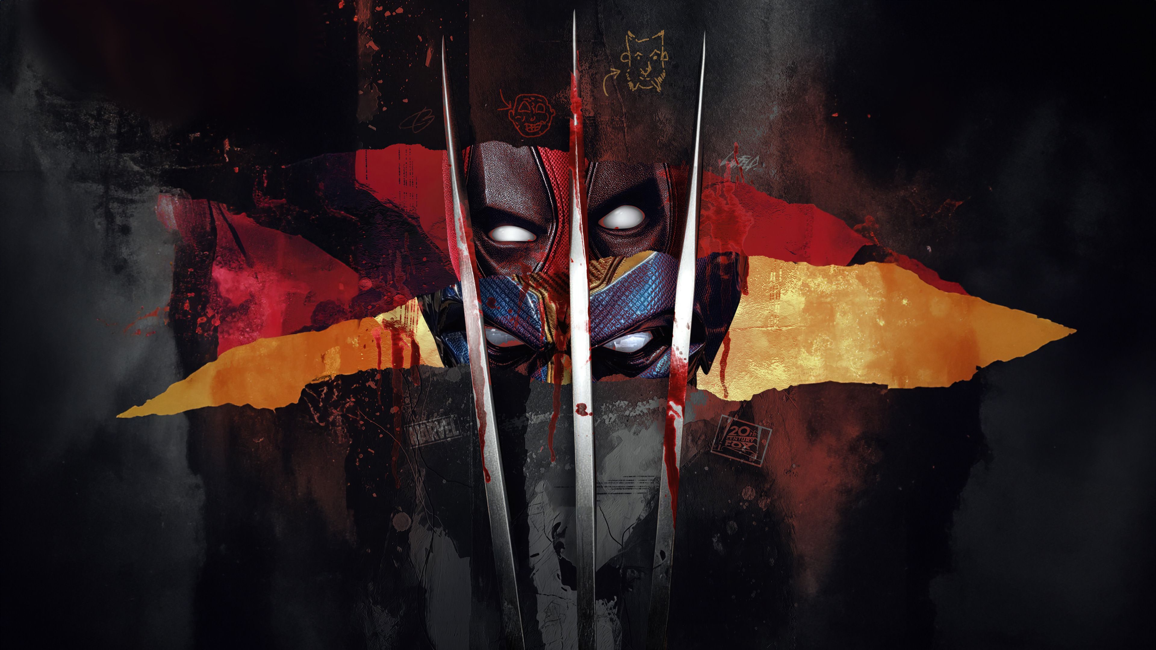 3840x2160 Deadpool and Wolverine Wallpaper 4K HD PC a