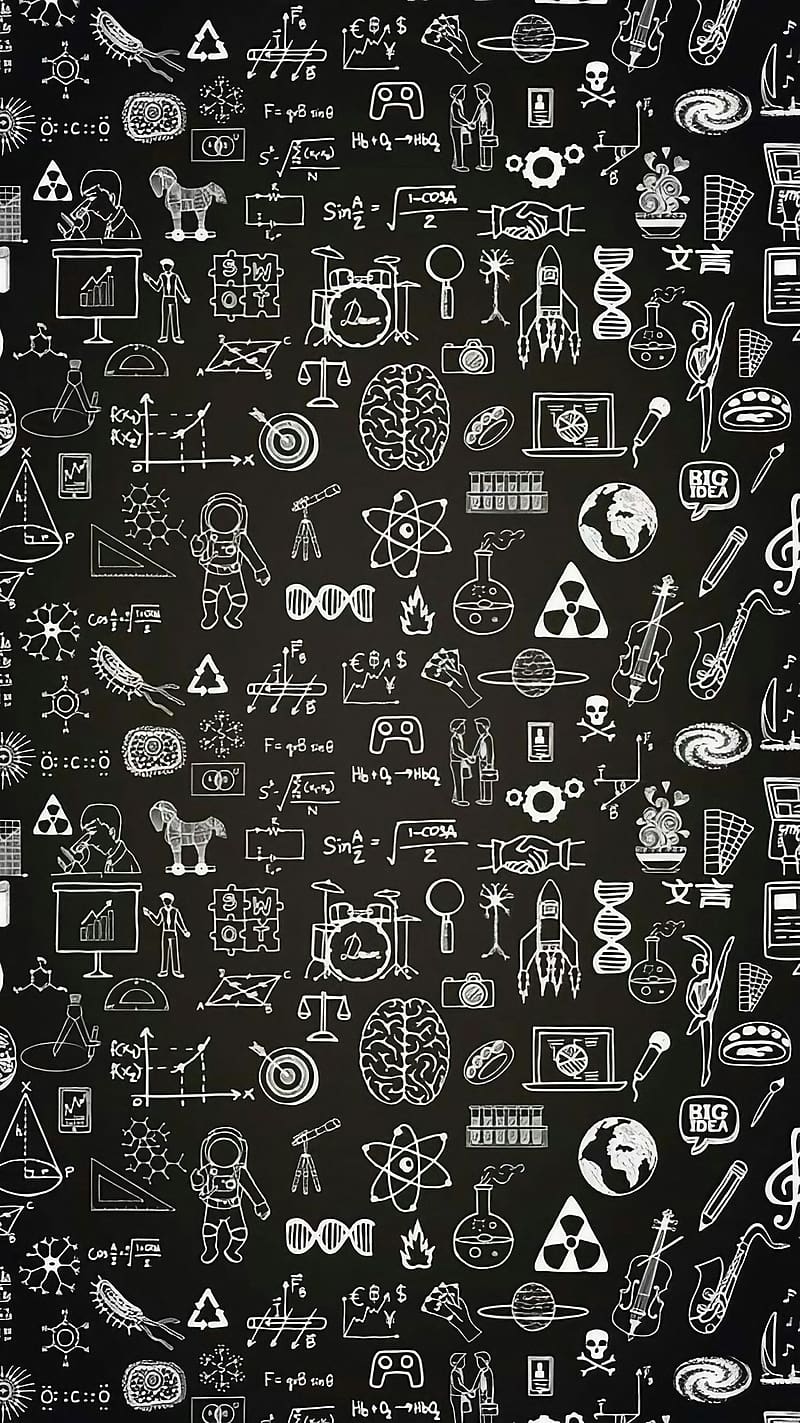 800x1423 HD chemistry art wallpaper