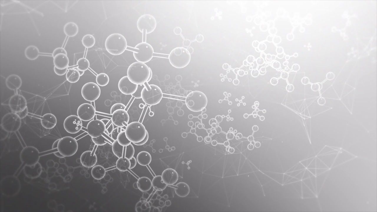 1280x720 Medical White Molecular Background video