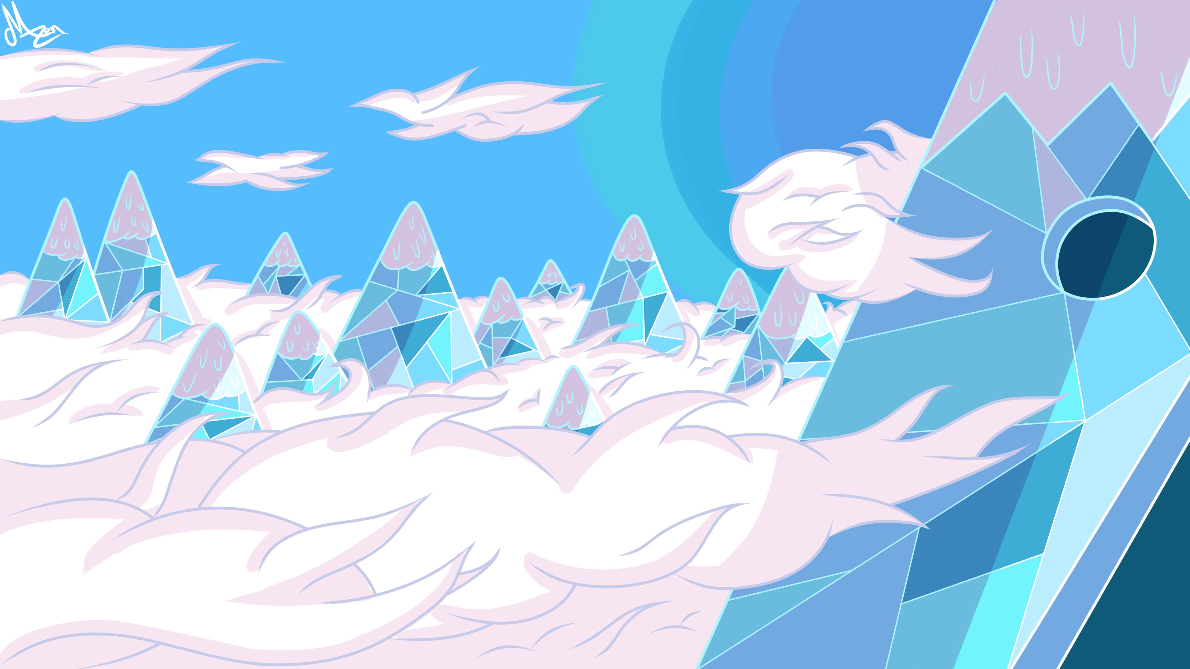 3840x2160 Ice Kingdom Time MaskZen ART street
