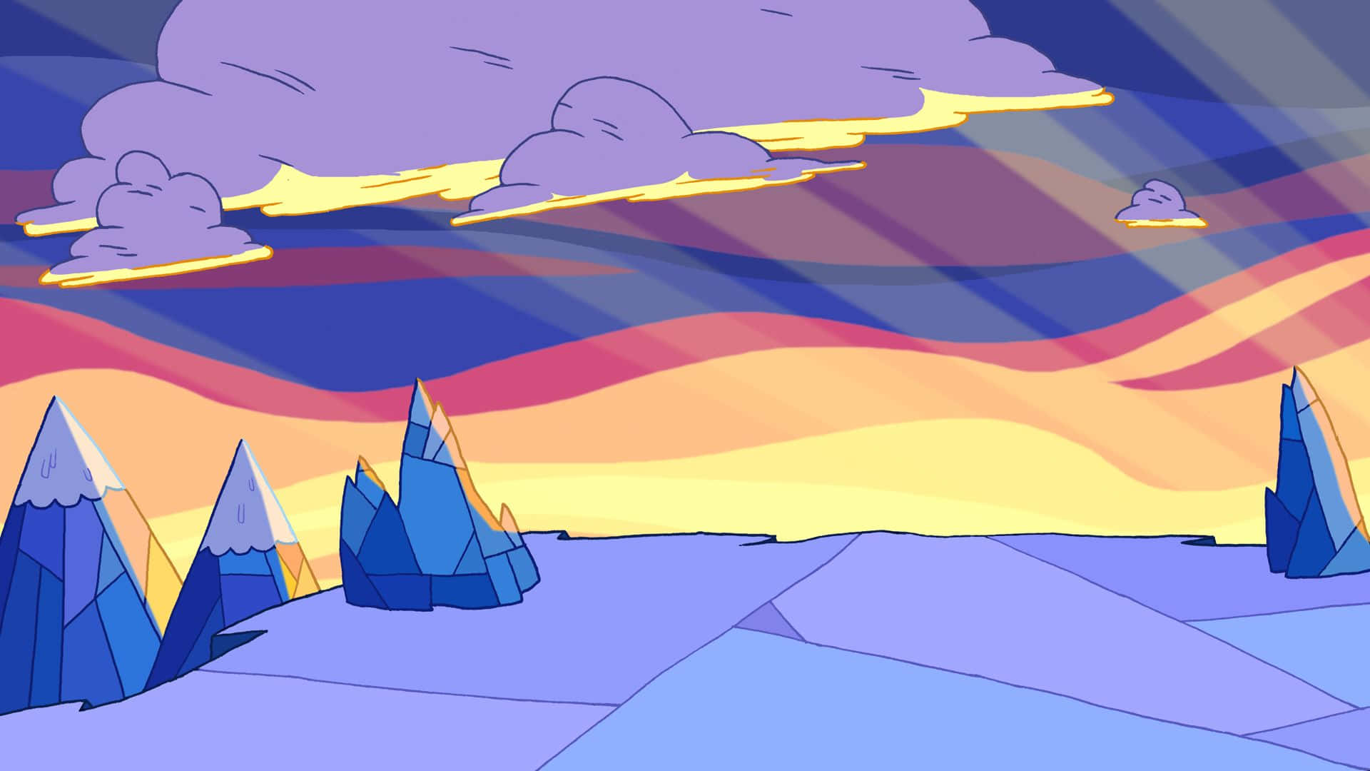 1920x1080 Adventure Time Landscape Wallpaper