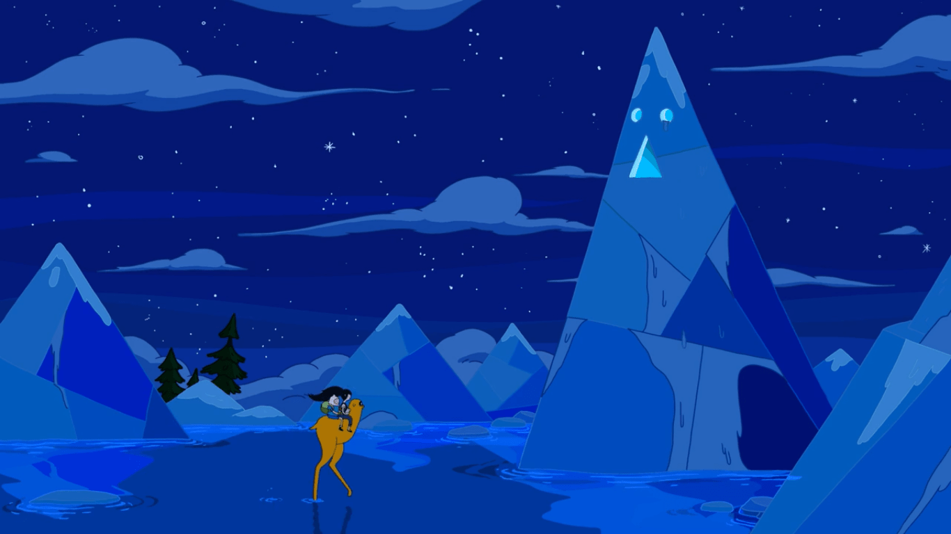 1366x768 Time lapse of ice kingdom after ice king lost his magic, also symbolising simon's getting closer and closer to his death throughout the episode
