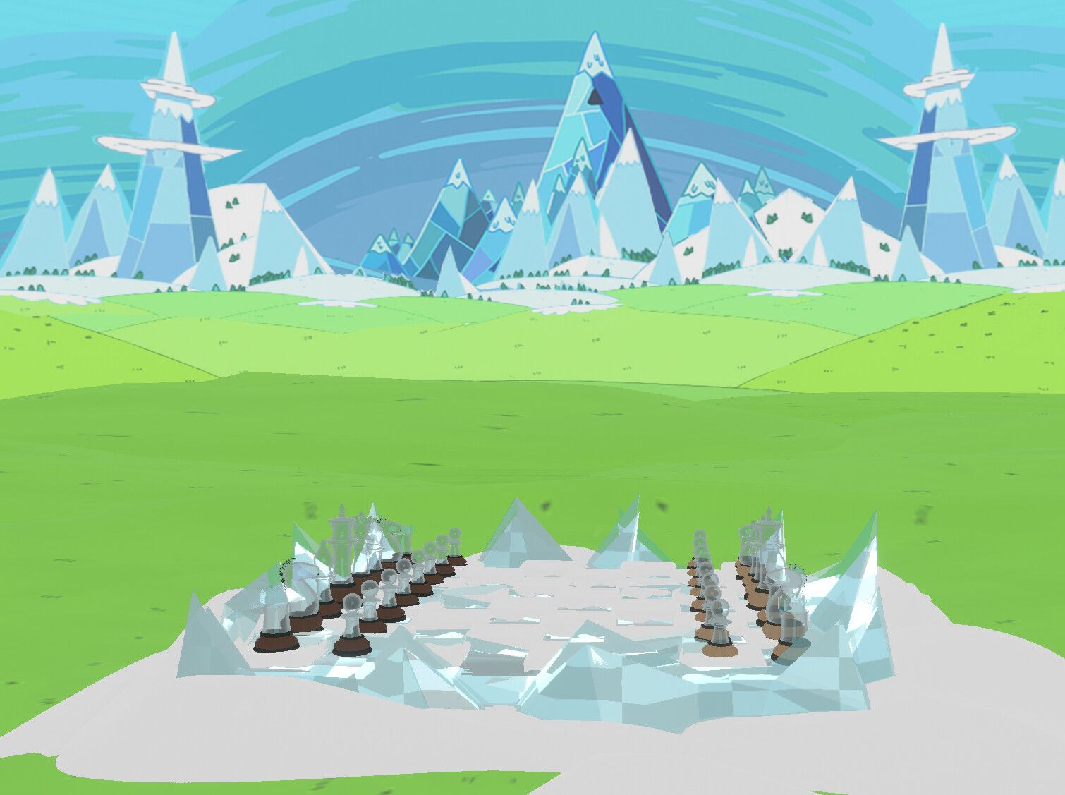 1510x1127 Adventure Time Chess Board