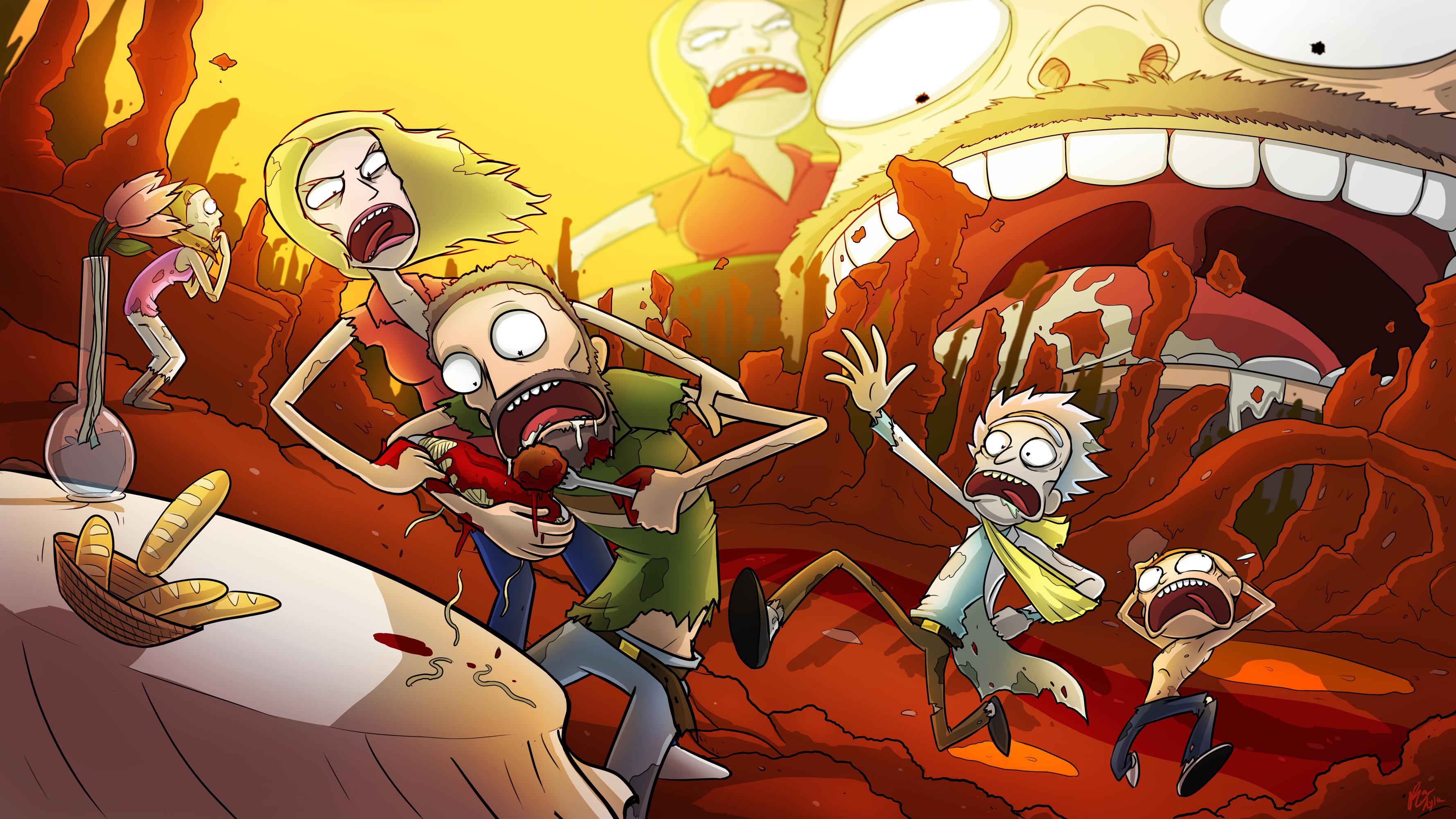 3556x2000 Phone wallpaper: Tv Show, Rick And Morty, Beth Smith, Jerry Smith, Morty Smith, Rick Sanchez, Summer Smith 719652