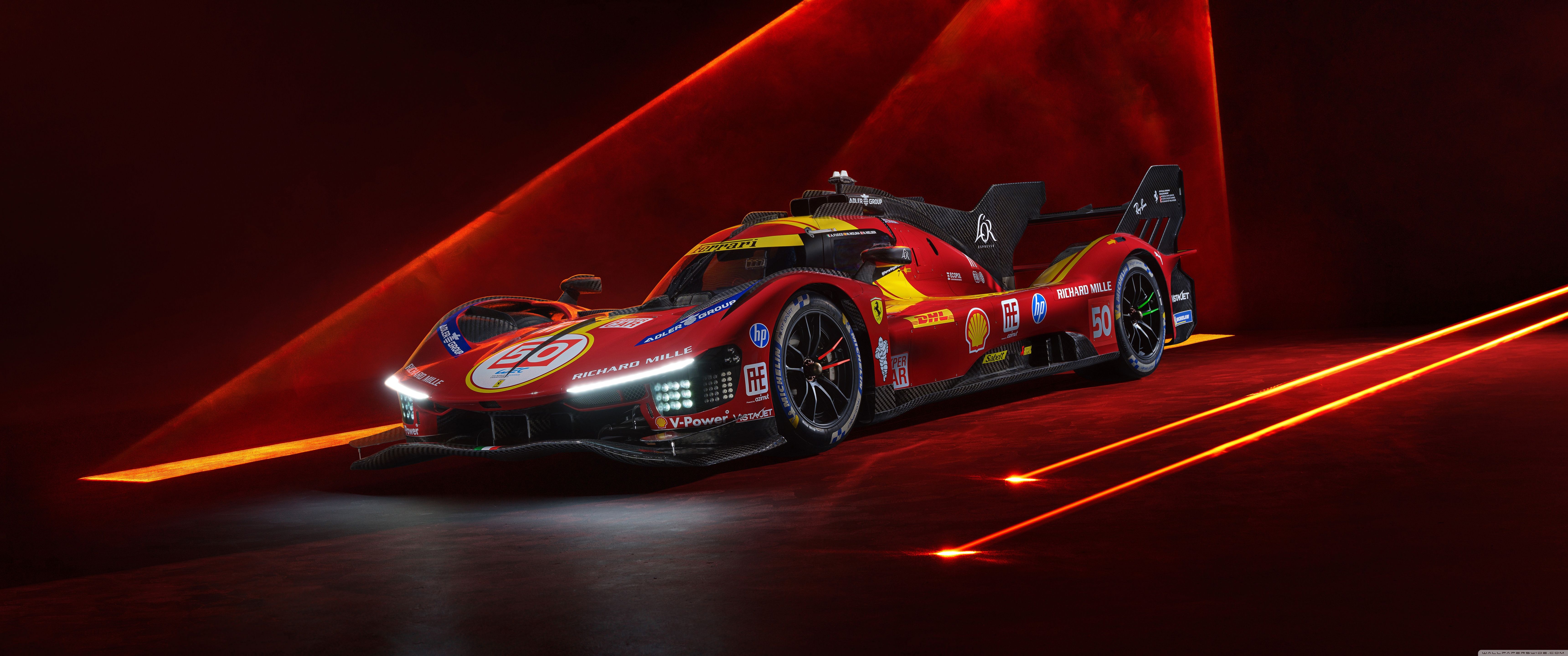 6880x2880 Ferrari 499P, Hypercar, Sports Car, Racing Car 4K UHD Wallpaper for UltraHD Desktop and TV : Widescreen and UltraWide Display : Dual and Triple Monitor