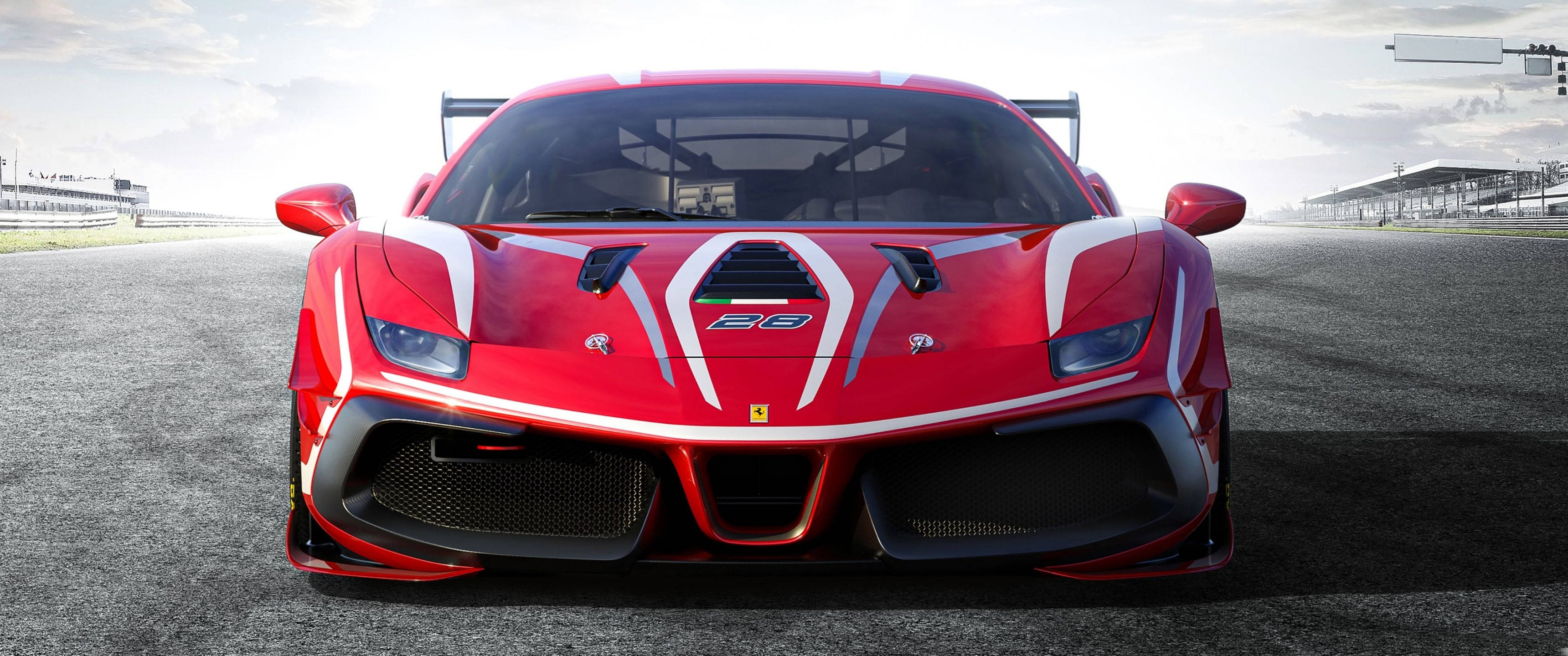 3440x1440 Download 3440x1440 Car Ferrari 488 Challenge Wallpaper