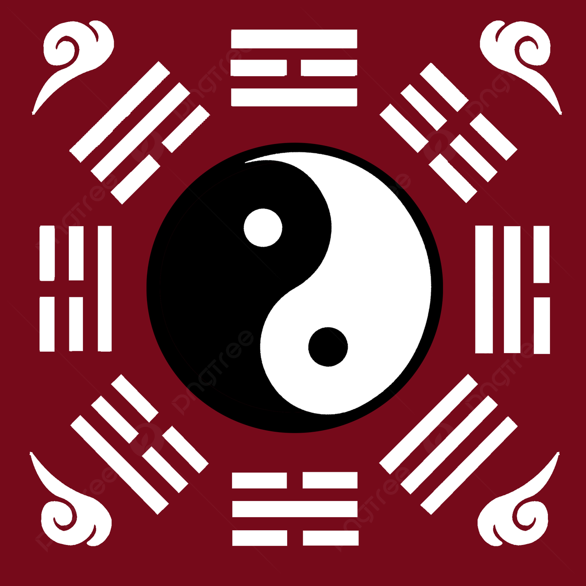 1200x1200 Background Of Vector Classical Tai Chi Eight Trigrams, Classical, Chinese Style, Sea Pattern Background Image And Wallpaper for Free Download