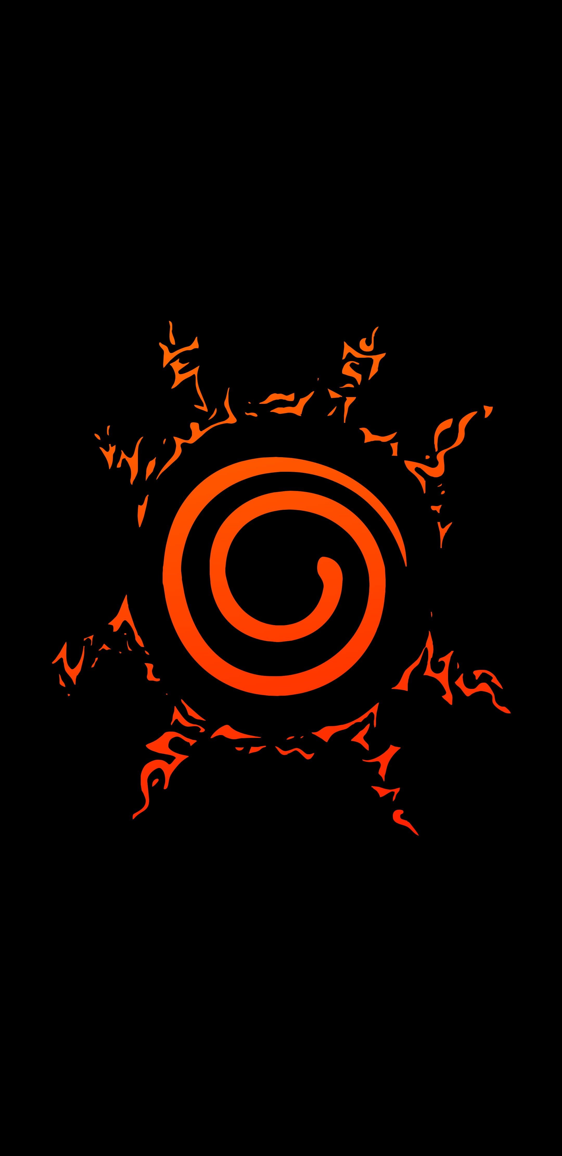 2160x4440 The Eight Trigrams Seal / Orange symbol from Naruto [Anime]