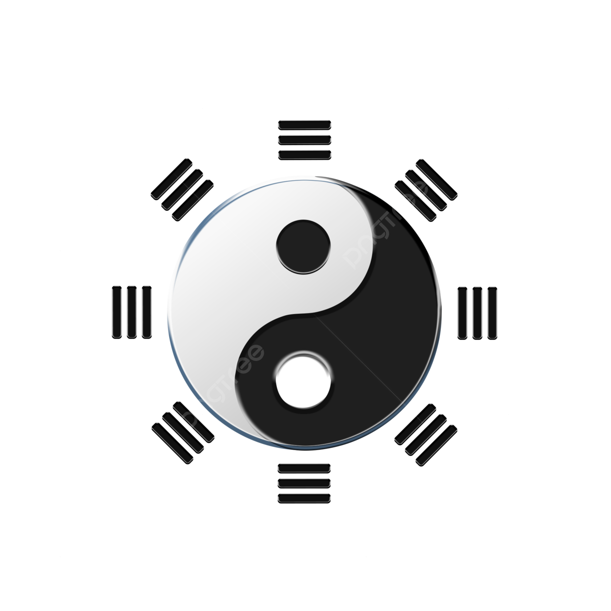 1200x1200 Tai Chi Clipart Transparent Background, Yin Yang Eight Trigrams Tai Chi Diagram, Yin And Yang, Eight Diagrams, Tai Chi Diagram PNG Image For Free Download