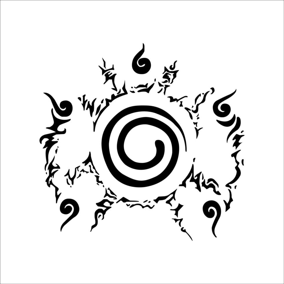 980x980 Trigrams seal from Naruto. All elements are isolated