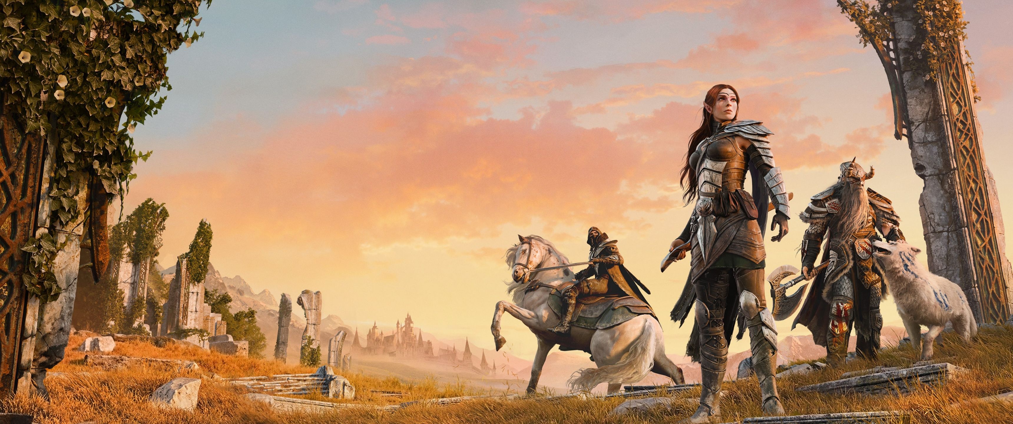 3440x1440 Elder Scrolls Online Seasons of the Worm Cult 2025 Wallpaper