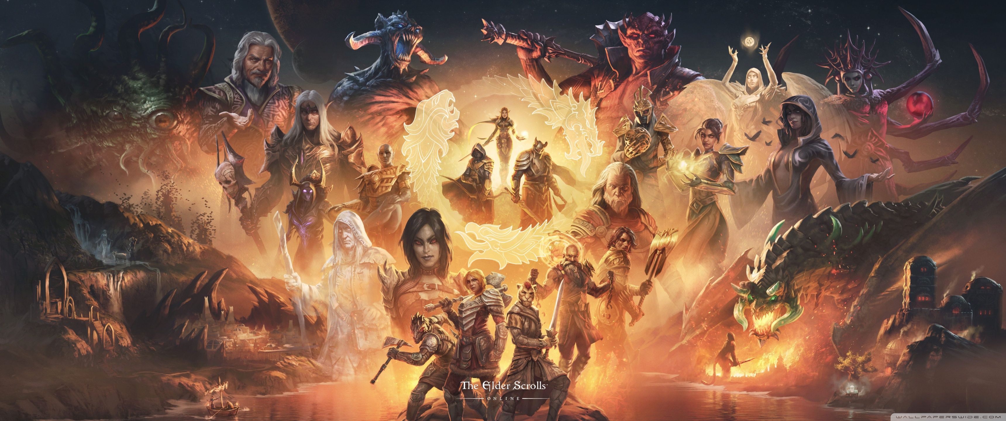 3440x1440 The Elder Scrolls 10th Anniversary 4K UHD Wallpaper for UltraHD Desktop and TV : Widescreen and UltraWide Display : Dual and Triple Monitor : Smartphone and Tablet Devices