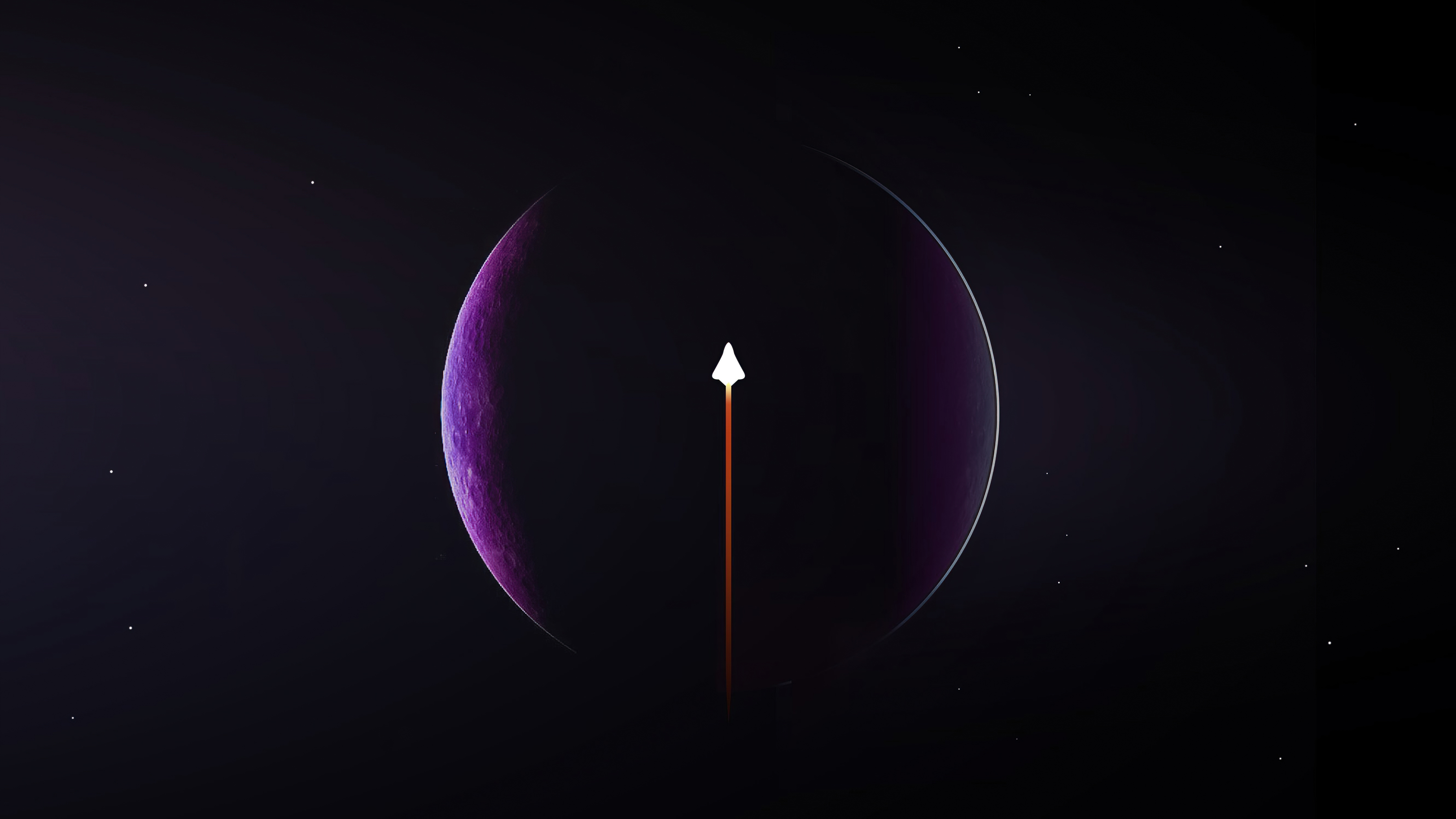 5324x2994 4K Rocket Space Minimal Wallpaper, HD Minimalist 4K Wallpaper, Image and Background