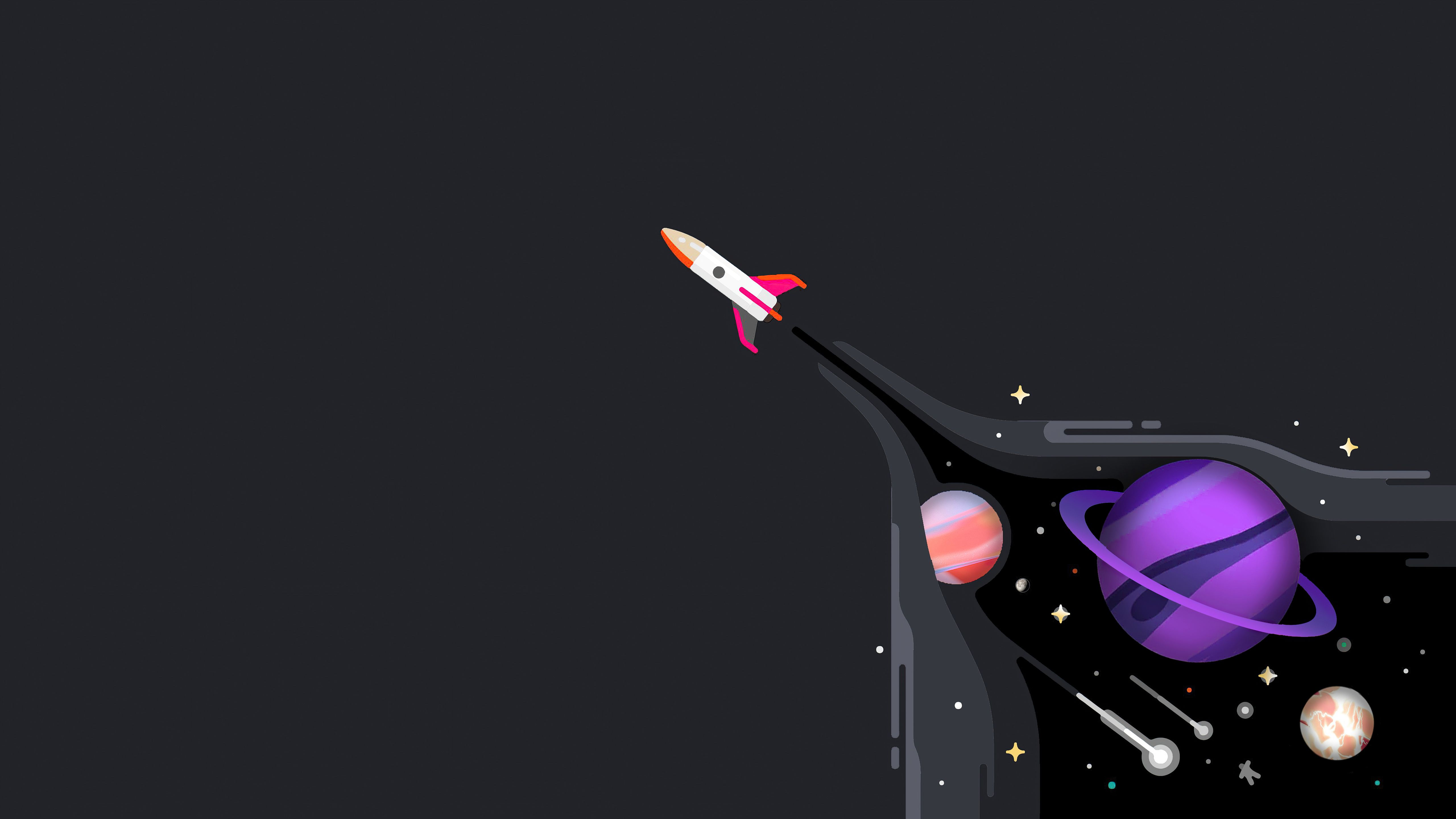5120x2880 Rocket Minimal Wallpaper, HD Artist Wallpaper, 4k Wallpaper, Image, Background, Photos and Picture
