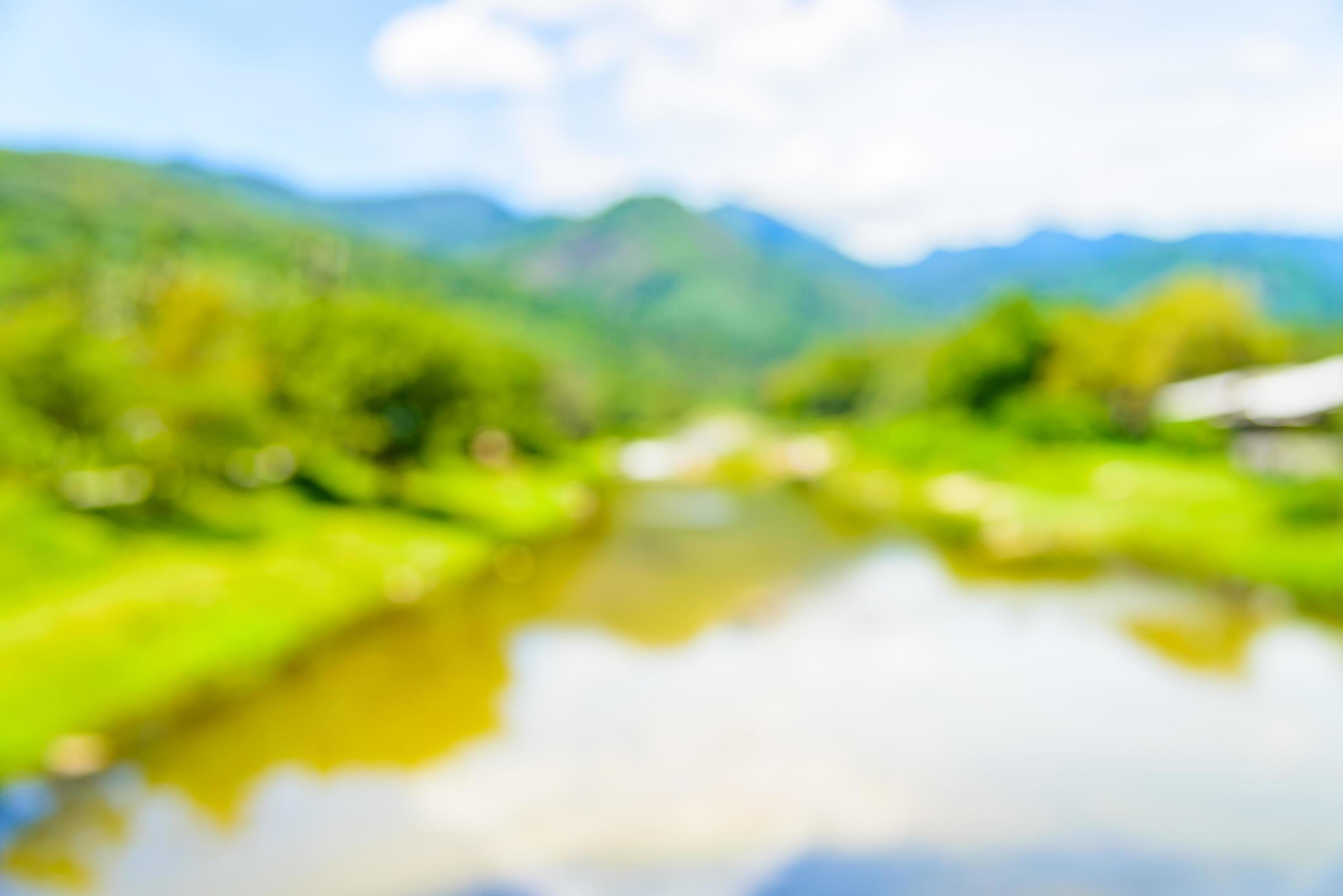 2937x1960 Abstract beautiful blur mountain and river background