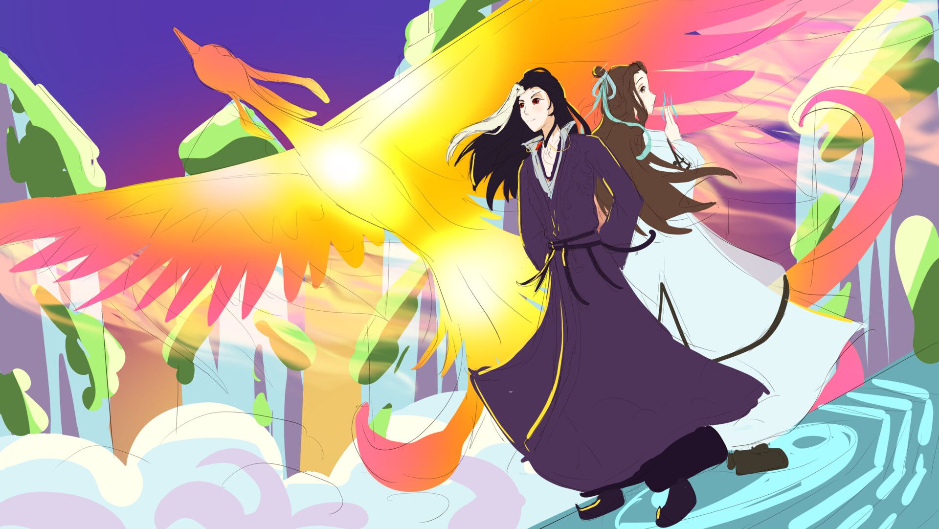 1920x1081 Yan Wushi and Shen Qiao