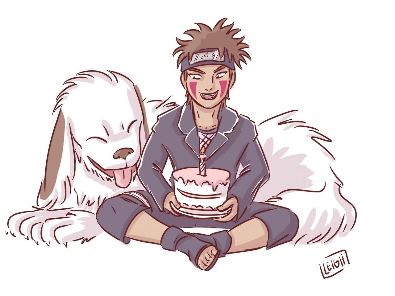 1280x960 Happy Birthday Kiba and Akamaru <3 Source by とろり(torori)