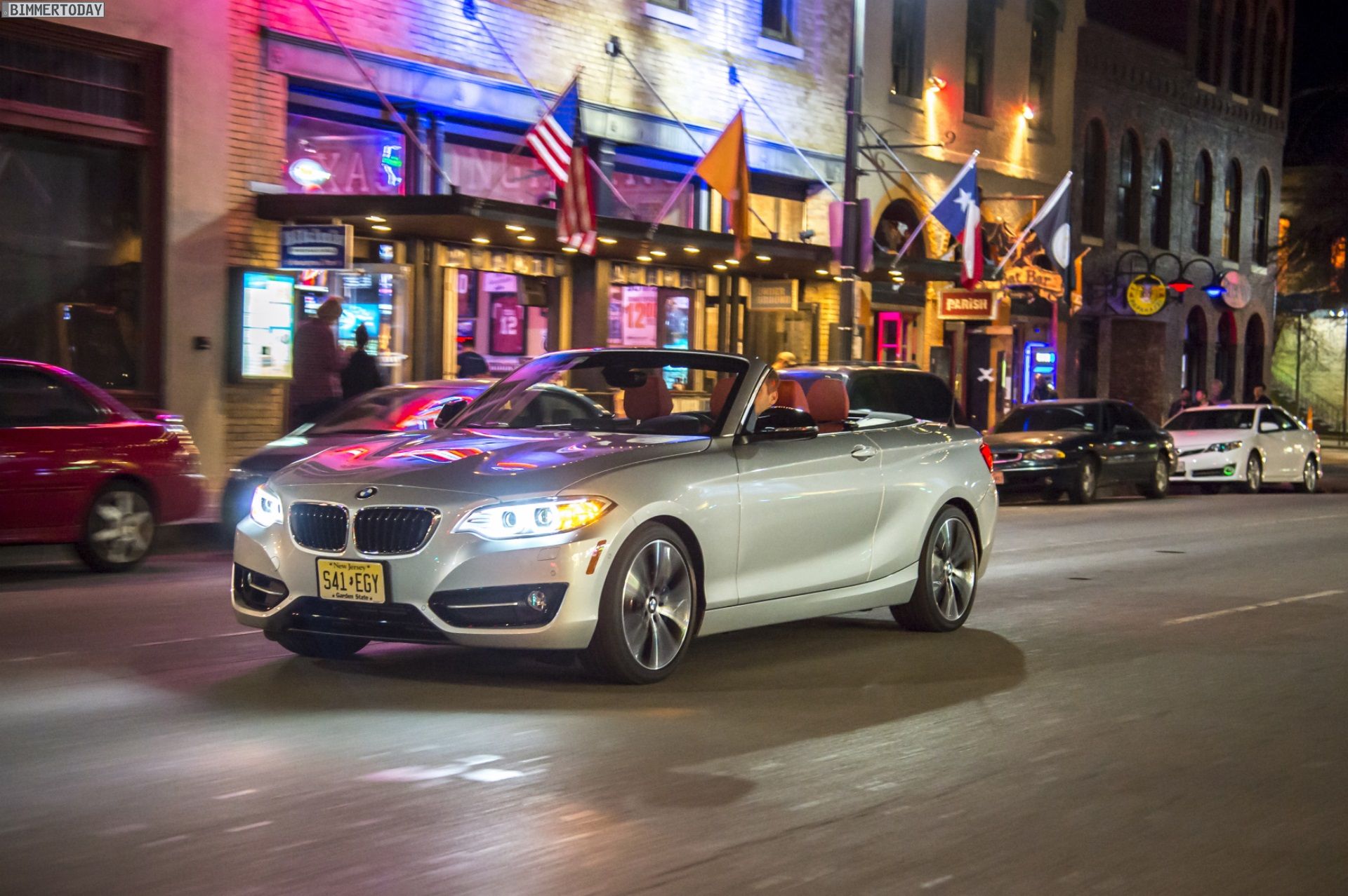 1920x1278 BMW 2er Cabrio 2015: Neue Wallpaper zeigen F23 bei Nacht