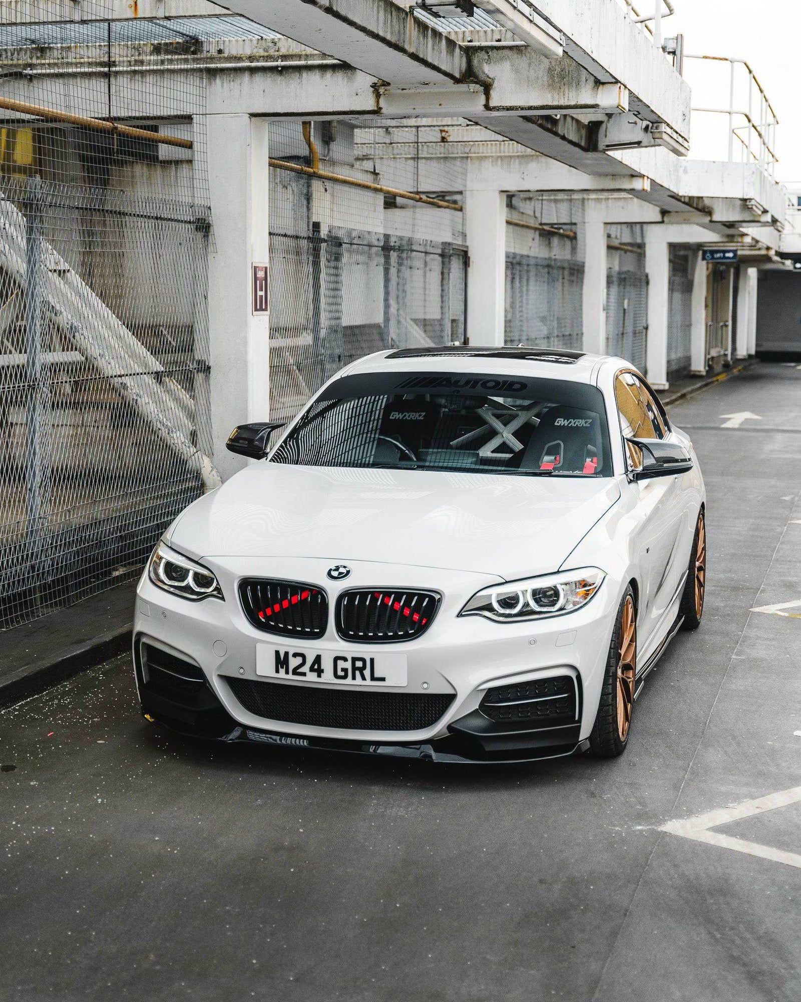 1600x2000 BMW 2 Series, M235i & M240i F22 F23 EVO 1 Gloss Black Front Splitter By ZAERO (2014 2019)