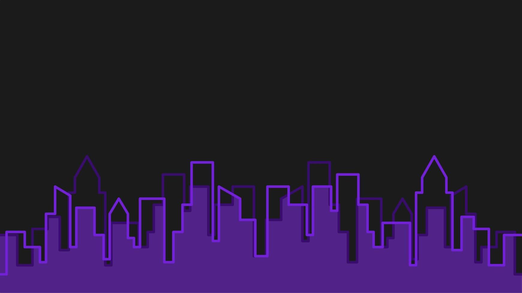 1741x980 ultraviolet urban neon background. dark background. future style. purple city background. buildings wallpaper