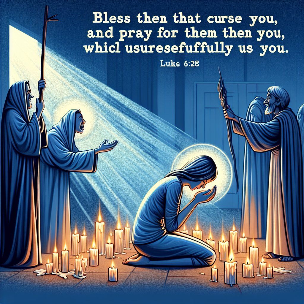 1024x1024 Luke 6:28 Artwork