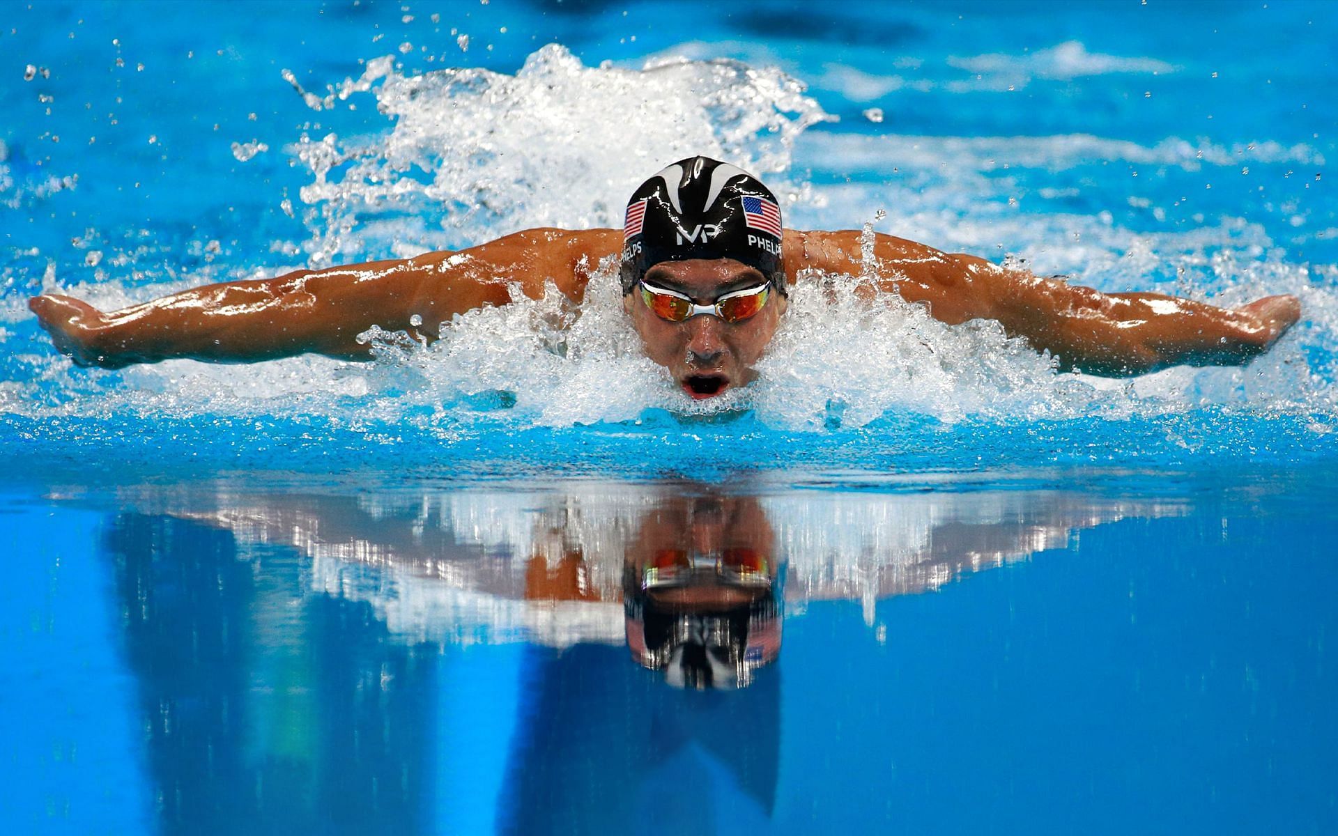 1920x1200 Katie Ledecky Race Moment Desktop Wallpaper