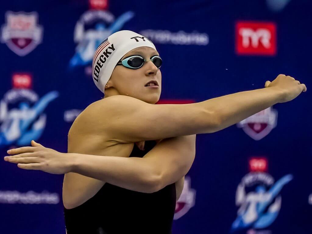 1024x768 TYR Pro Series: Katie Ledecky Pops Fifth Fastest 1500 Free In History