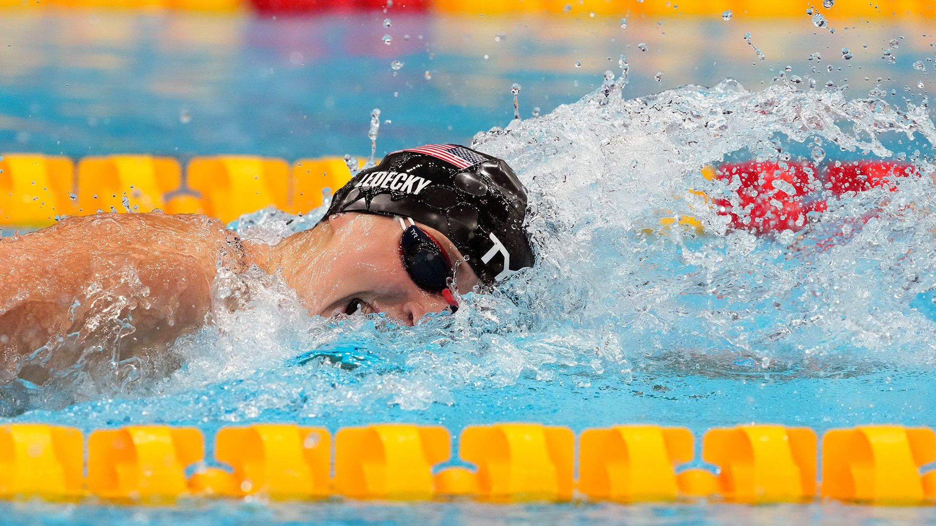 1920x1080 Katie Ledecky Wins Silver Medal in 400m Freestyle