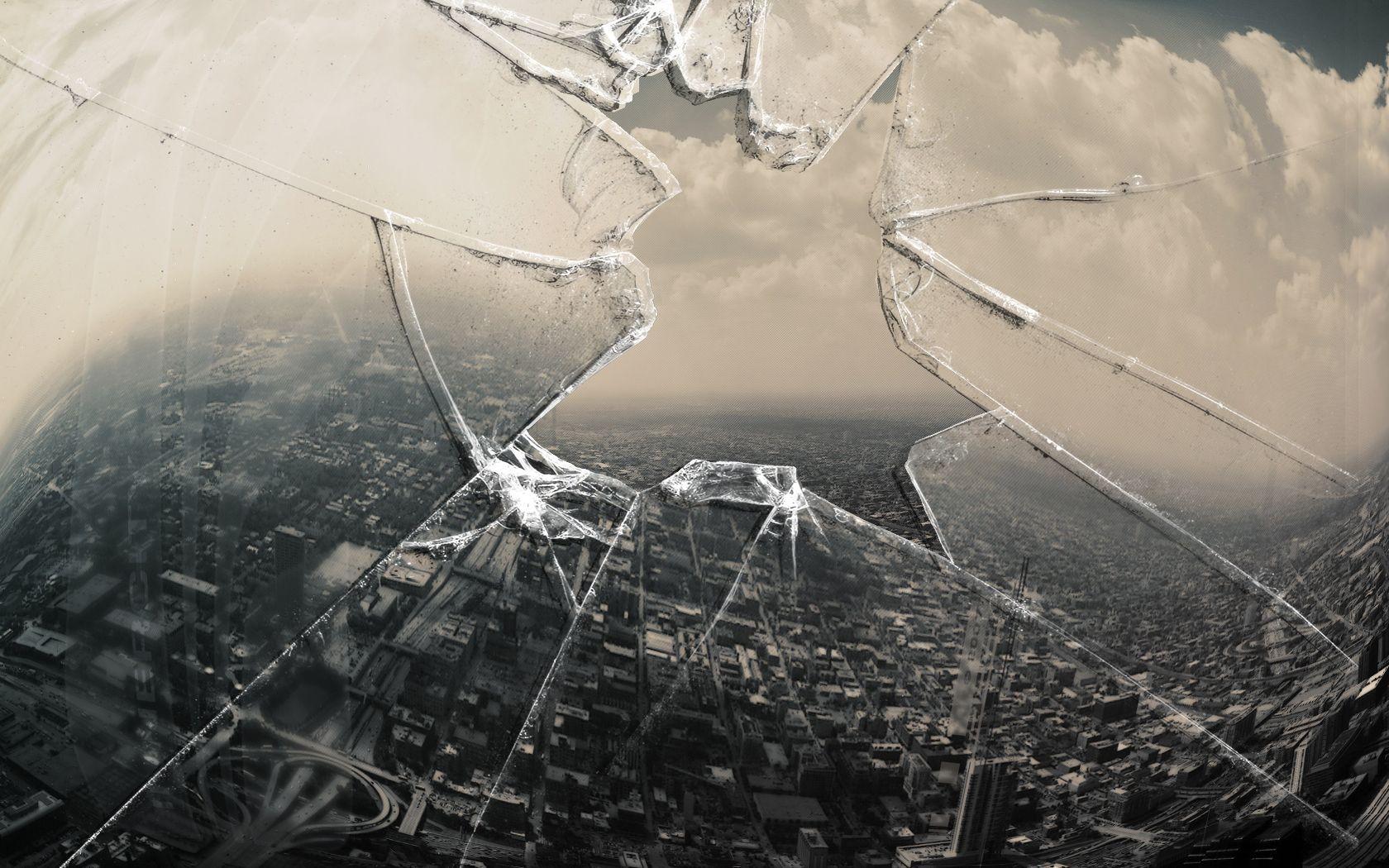1680x1050 Broken Glass Wallpaper For Desktop -