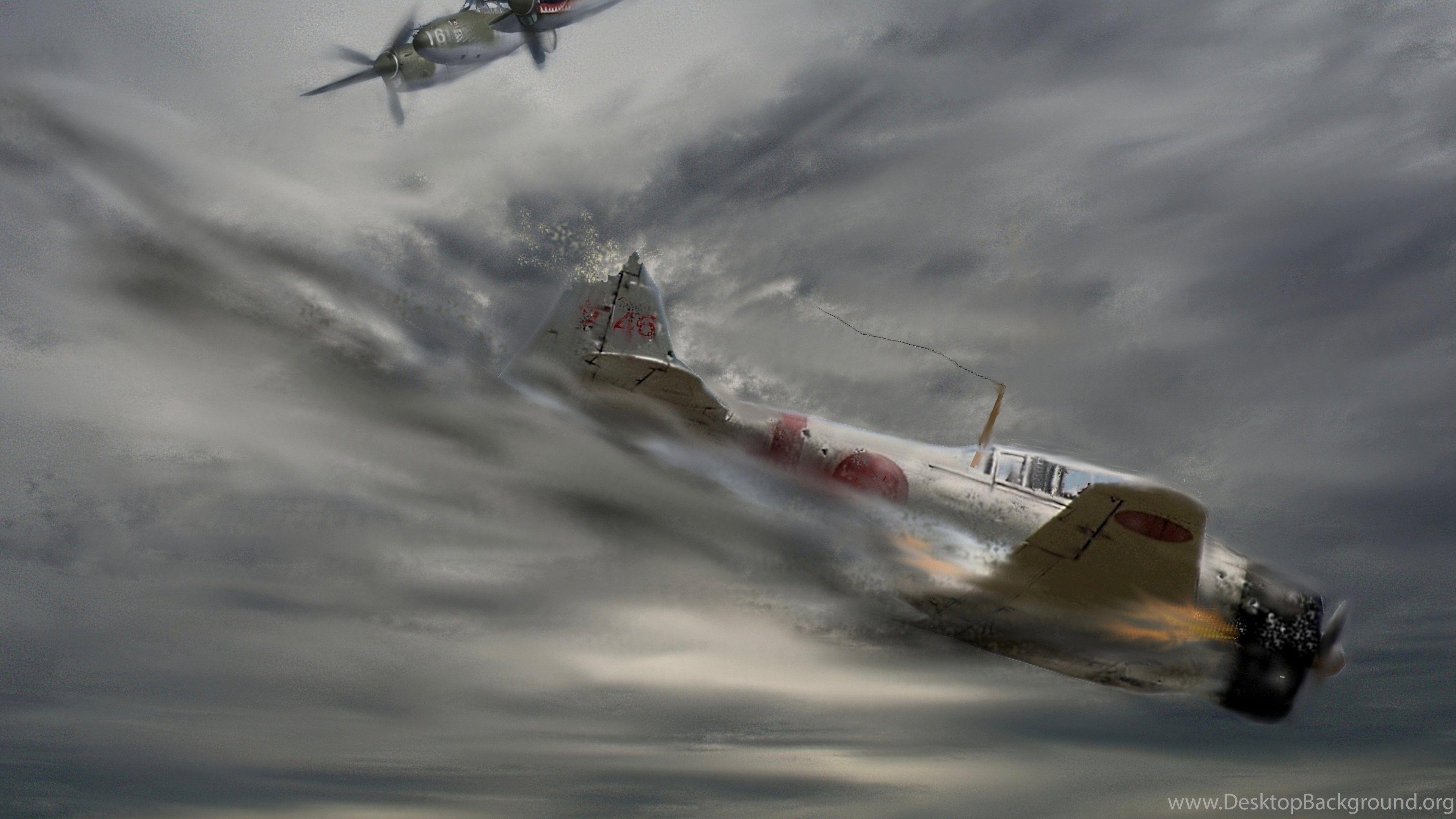 3840x2160 Drawing War Battle Art Planes Ww2 War Military Wallpaper. Desktop Background