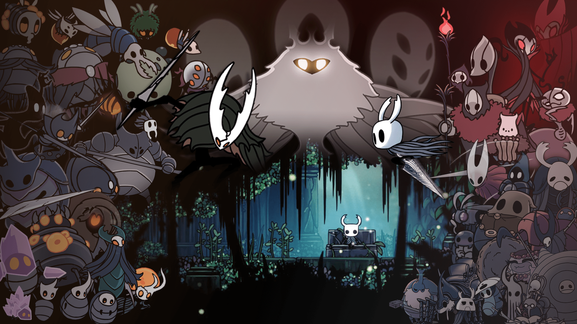 1920x1080 Hollow Knight Godmaster Wallpaper