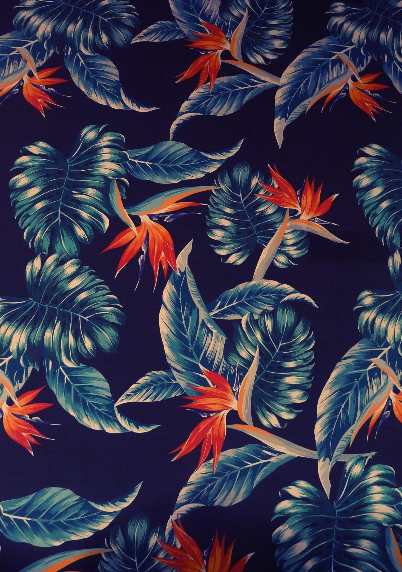 1280x1820 Hawaiian Tropical Flower Print Of Paradise Textile Print