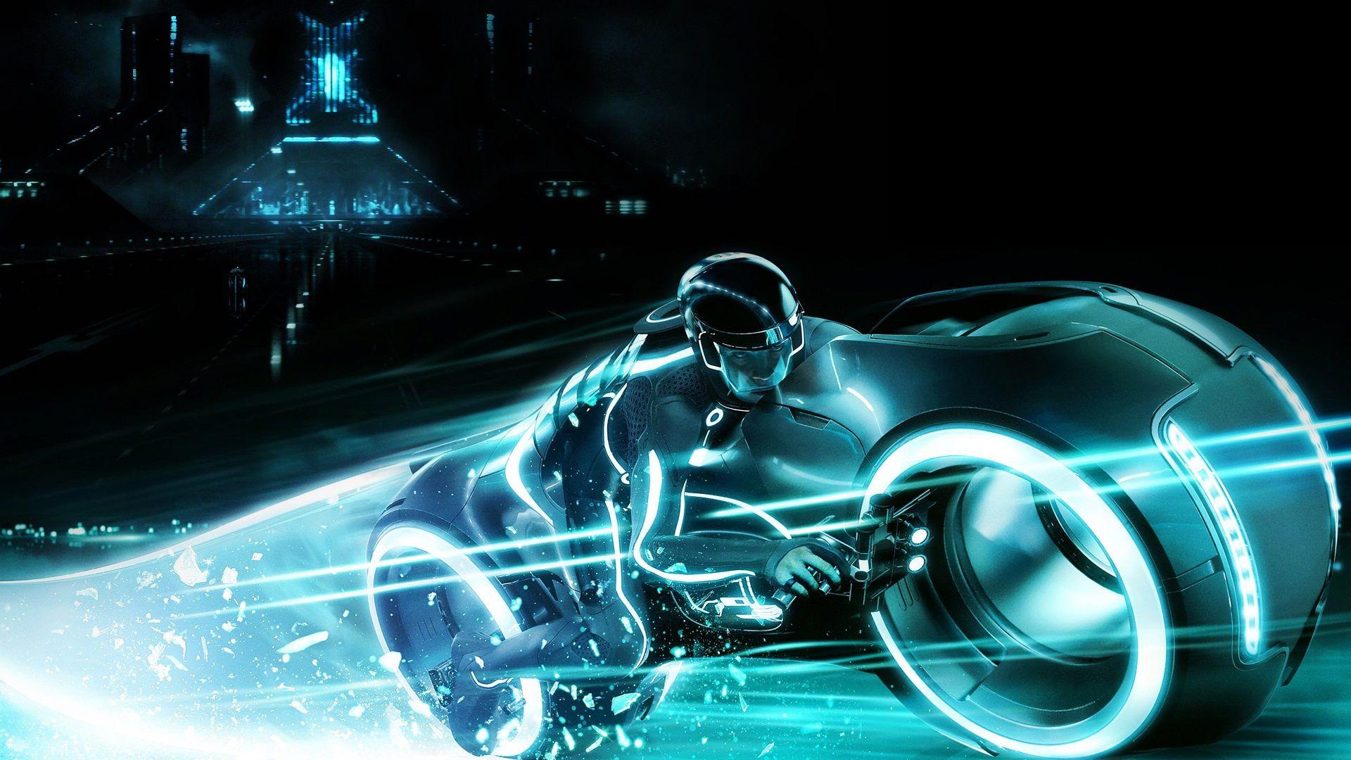 1920x1080 Tron Light Cycle hình nền