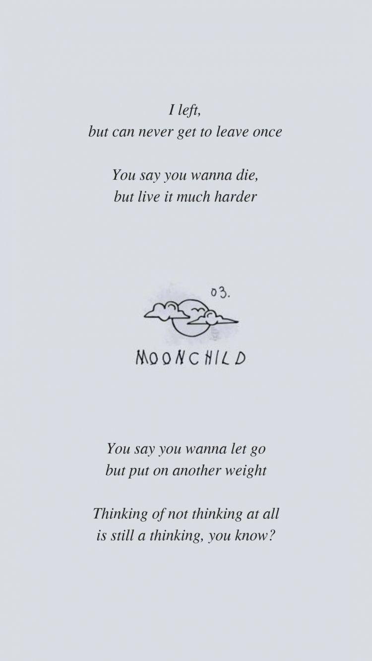 750x1334 Free download Moonchild by BTS RM Lyrics wallpaper Follow my IG for the most [1080x1920] for your Desktop, Mobile & Tablet. Explore Mono Twice Wallpaper. Mono Twice Wallpaper, TWICE