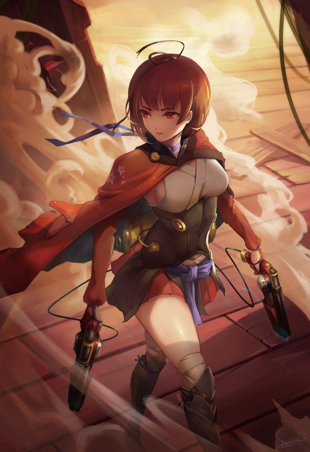 1000x1457 Download 1080x1920 Mumei, Koutetsujou No Kabaneri, Cape, Guns Wallpaper for iPhone iPhone 7 Plus, iPhone 6+, Sony Xperia Z, HTC One