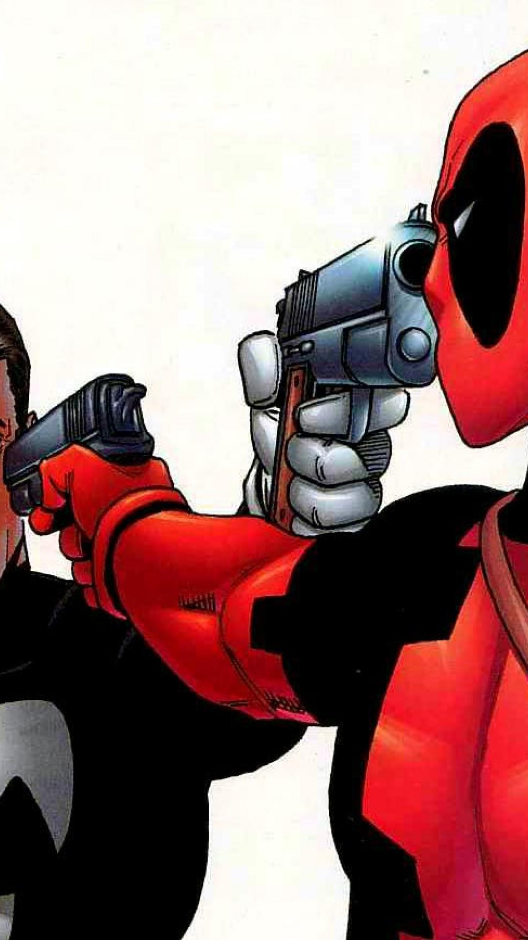 1080x1920 ScreenHeaven: Deadpool Wade Wilson Marvel Comics The Punisher