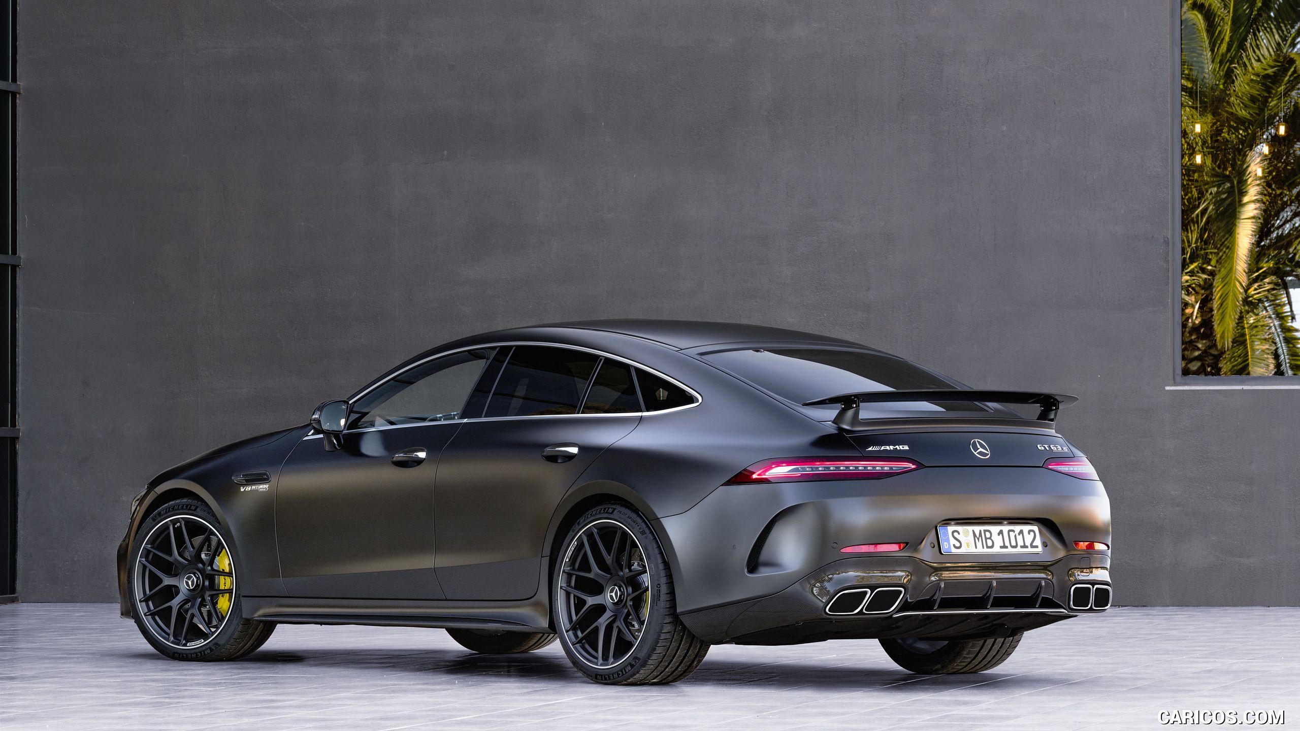 2560x1440 Mercedes AMG GT 63 S 4MATIC+ 4 Door Coupe (Color: Graphite Grey Magno) Three Quarter. HD Wallpaper