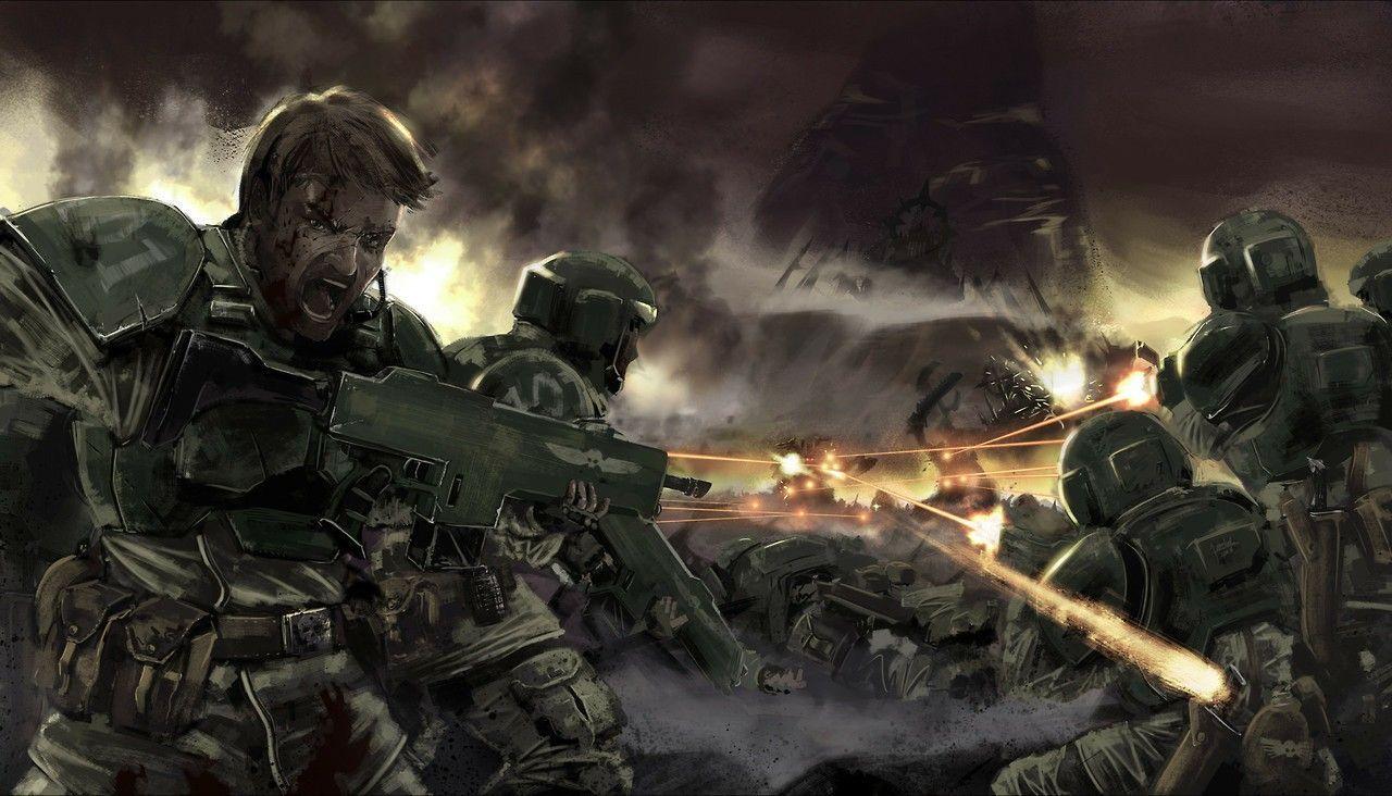 1280x732 Warhammer 40k Imperial Guard Battle HD Wallpaper
