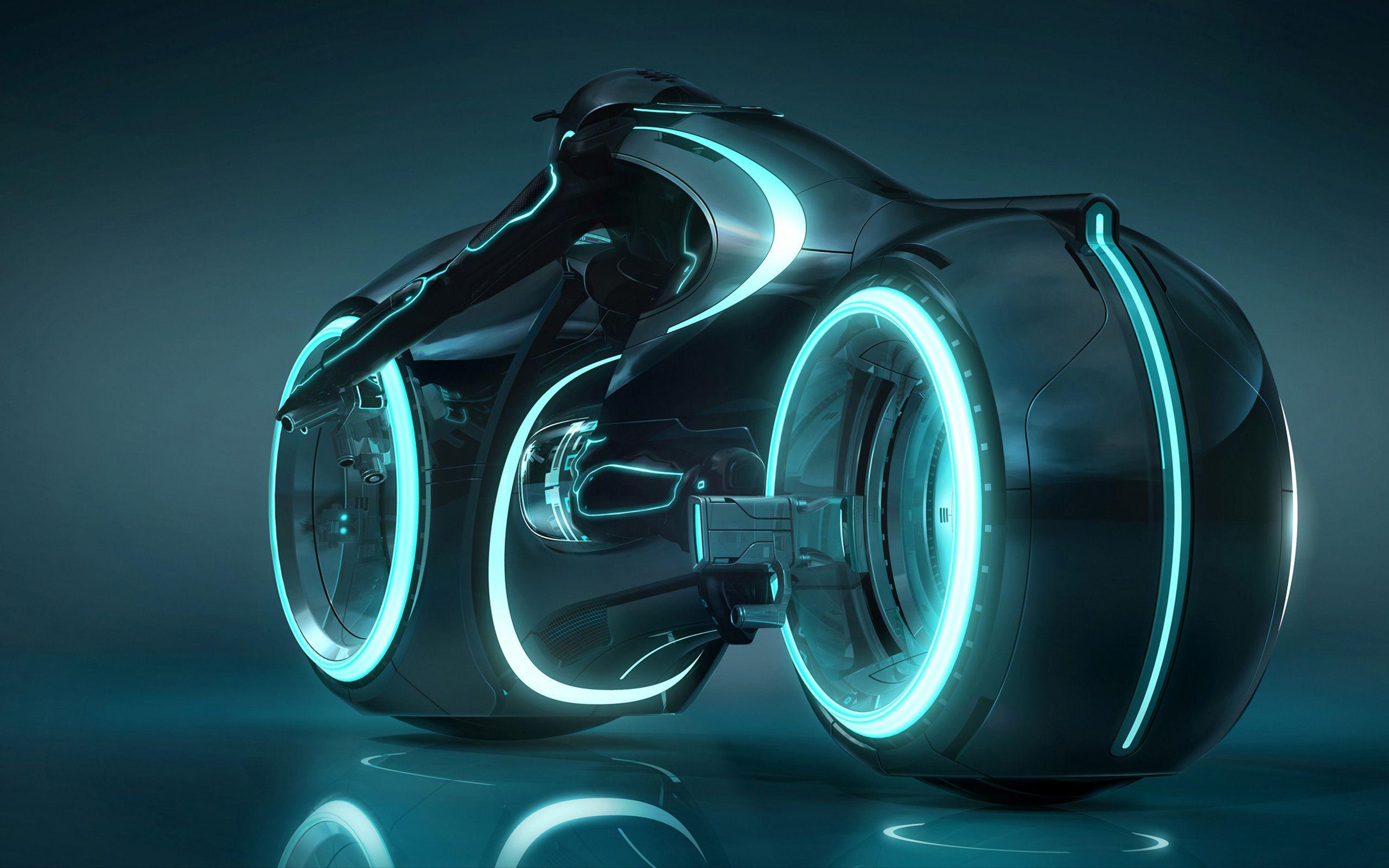 Hình nền chu kỳ ánh sáng 2560x1600 Tron